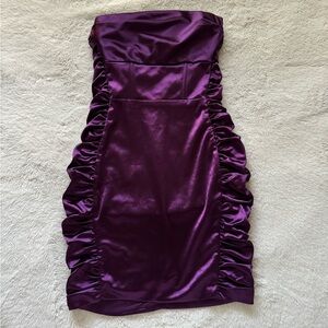 Oh polly purple satin dress